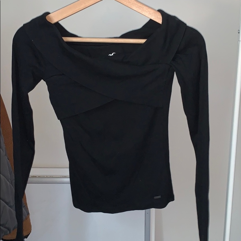 Off the shoulder black top
